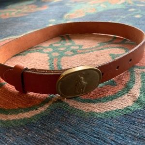 Ralph Lauren leather belt brown
